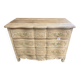 Louis XV chest of drawers in raw walnut wood