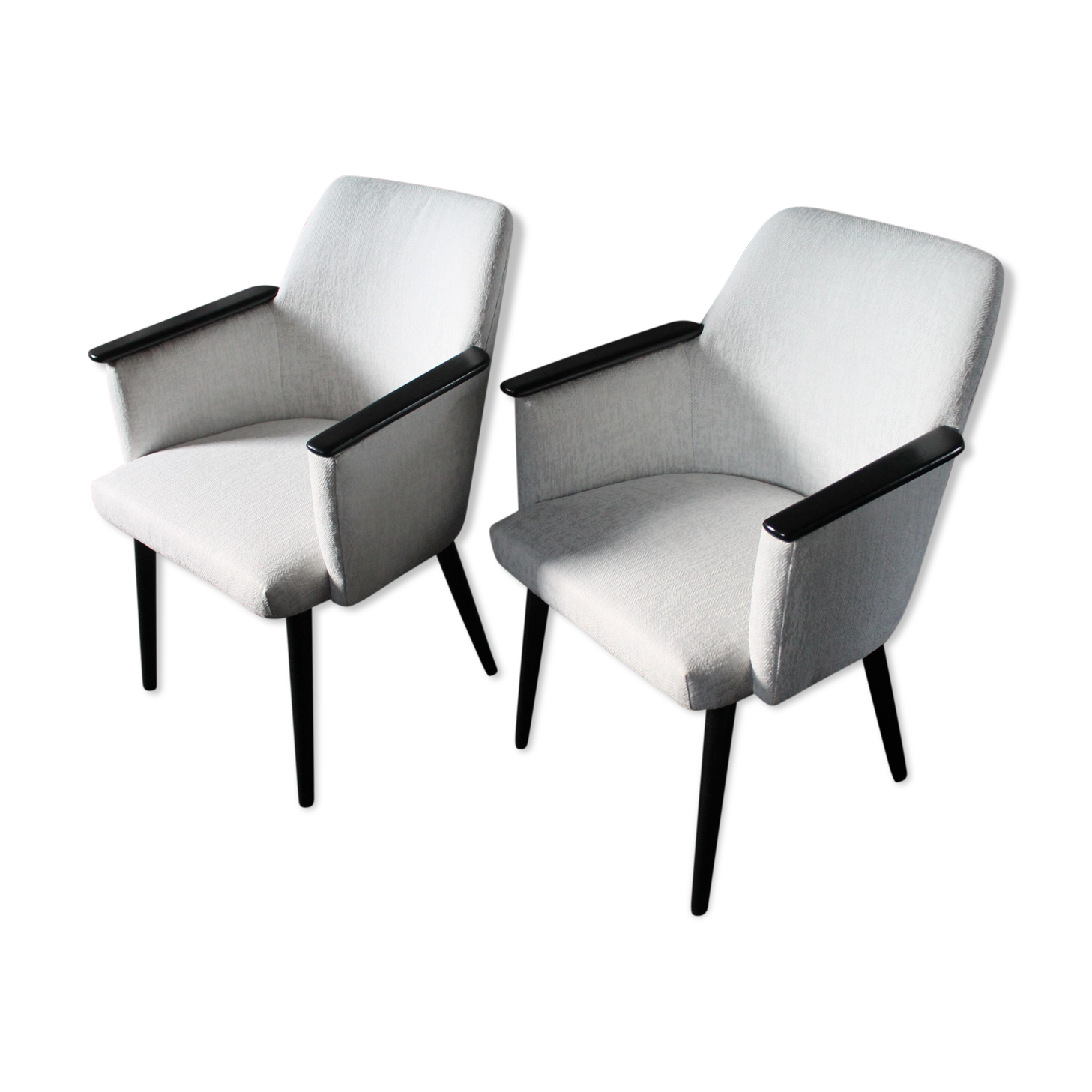 A pair of armchairs, 70s.