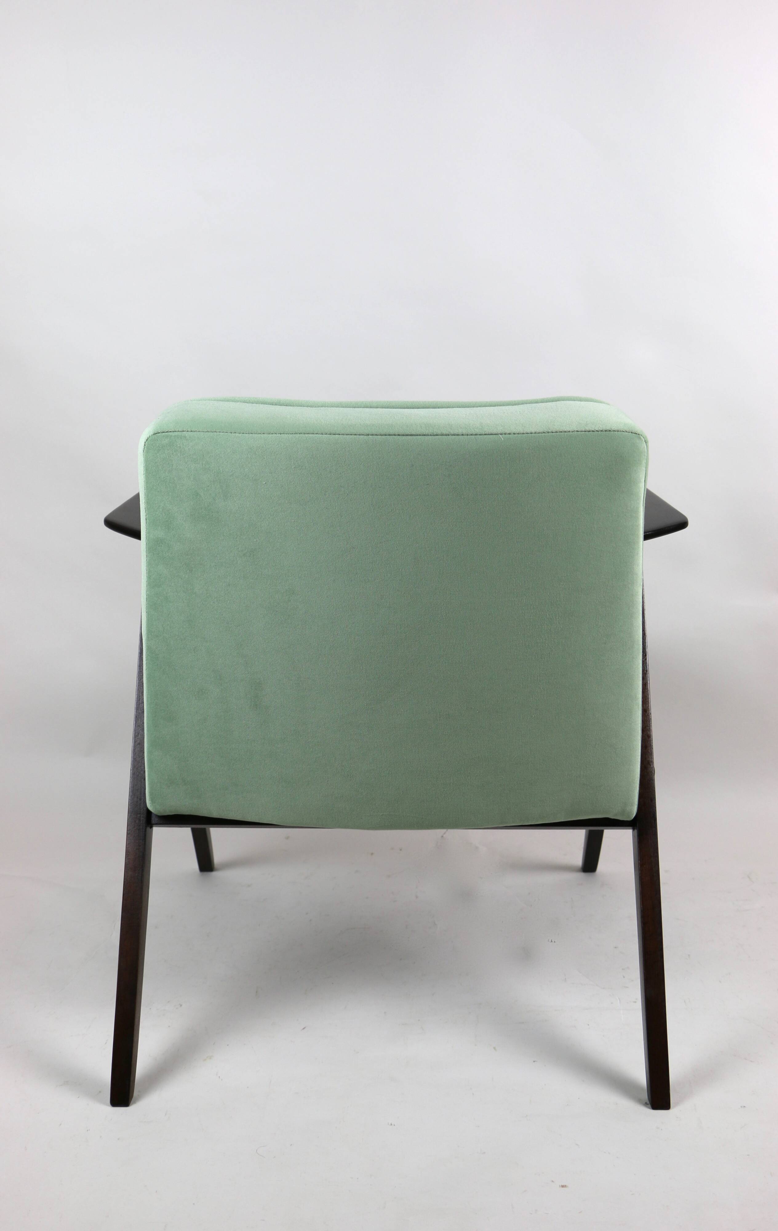Light Green Bunny Armchair by Józef Chierowski, 1970s