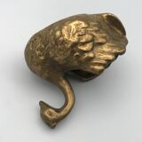 Old zoomorphic pocket tray in bronze, in the shape of a swan
