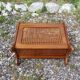 Ancien porte revues structure bois & cannage vintage