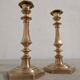Pair of bronze candlesticks, France late 19th century.
