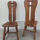 Lot de 4 chaises brutalistes De Puydt