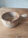 Glazed stoneware fondue pot