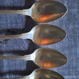 12 silver-plated soup spoons