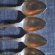 12 silver-plated soup spoons