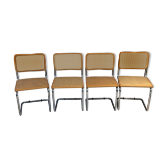 Set of 4 chairs B32 by Marcel Breuer