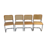 Set of 4 chairs B32 by Marcel Breuer