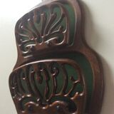 Scandinavian mail range in carved wood from the 60s and 70s