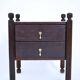 Brazilian chestnut bedside table, 1960s.
