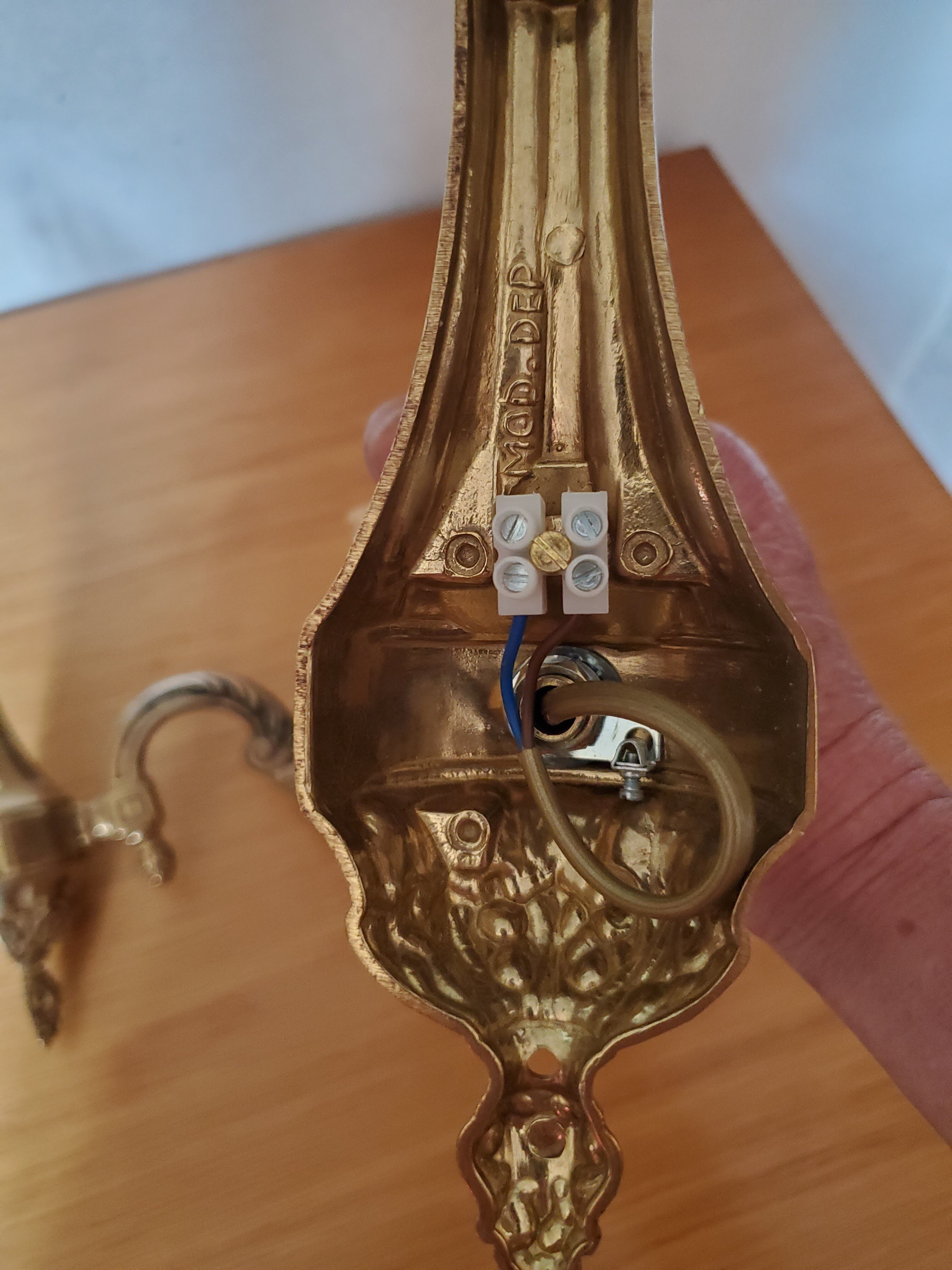 Bronze sconces
