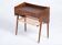 Side Table in Rosewood with Drawer and Rattan Shelf, Denmark, 1960s