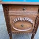 Louis XVI Napoléon III bedside table in carved solid wood from the 19th century.