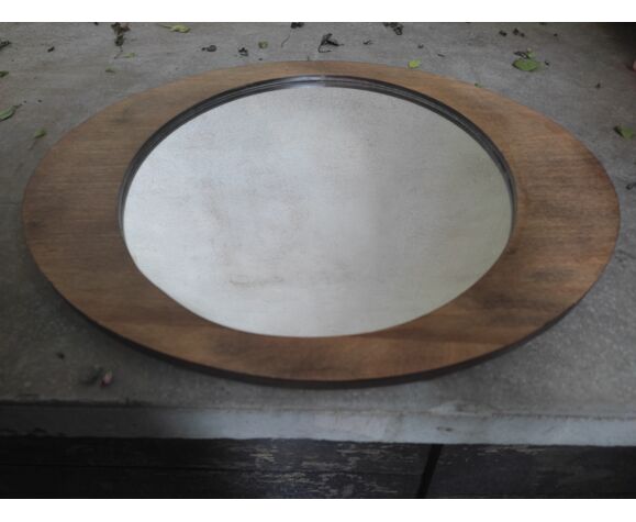 Scandinavian wooden mirror 49x39