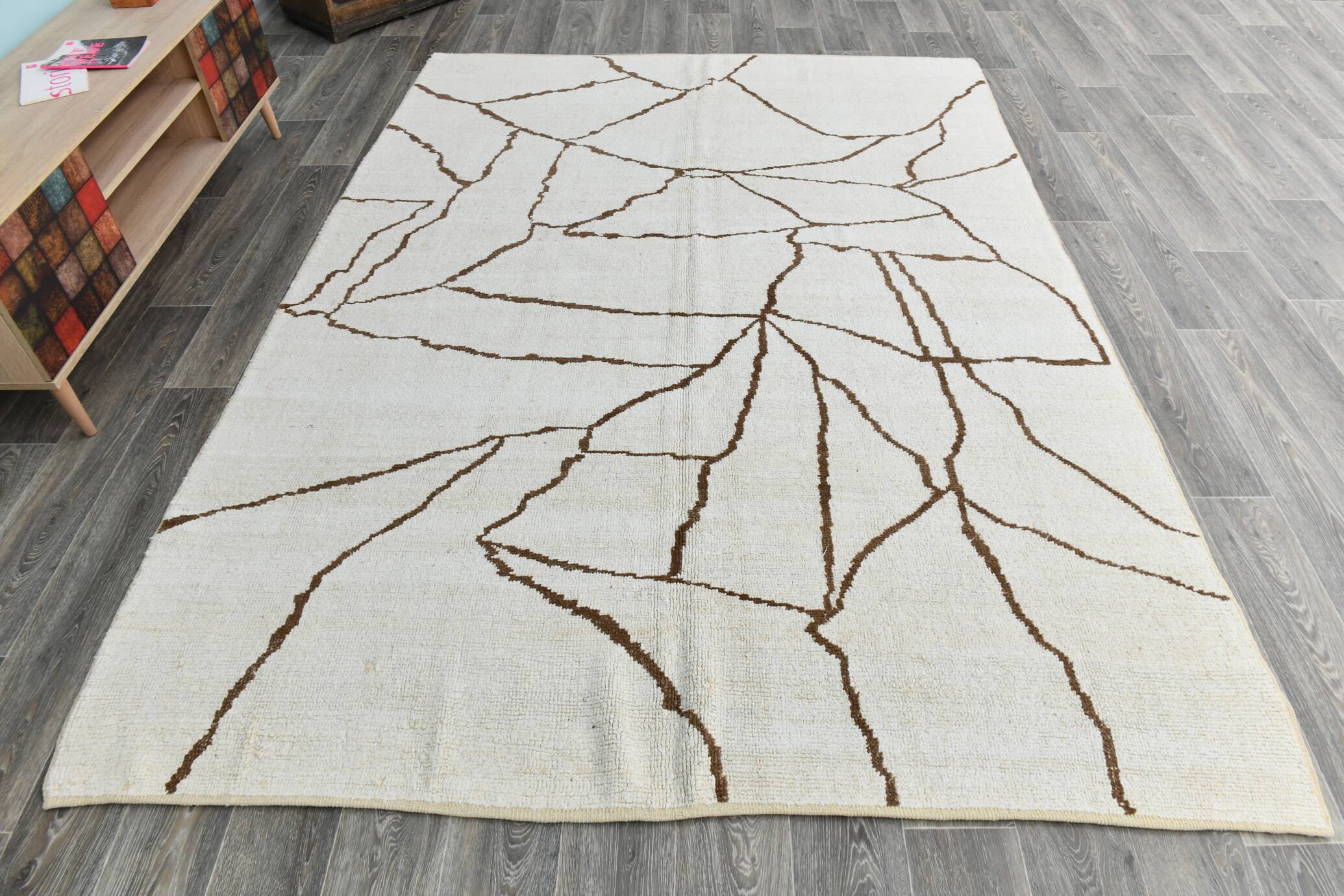 6x9 Super Soft Contemporary Vintage Kilim Rug, 198x269Cm