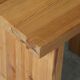 Pair of Scandinavian Modern, Brutalist Night Stands in Solid Pine, 1970s