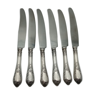 Six table knives