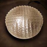 Vintage glass ceiling lighter RZB Germany 1970