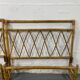 Rattan headboard and footboards