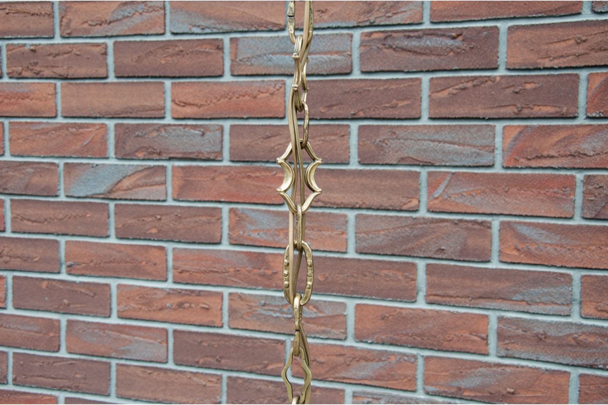 Brass chandelier, Western Europe, mid 20th century.