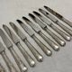12 table knives - Silver metal - Rococo style