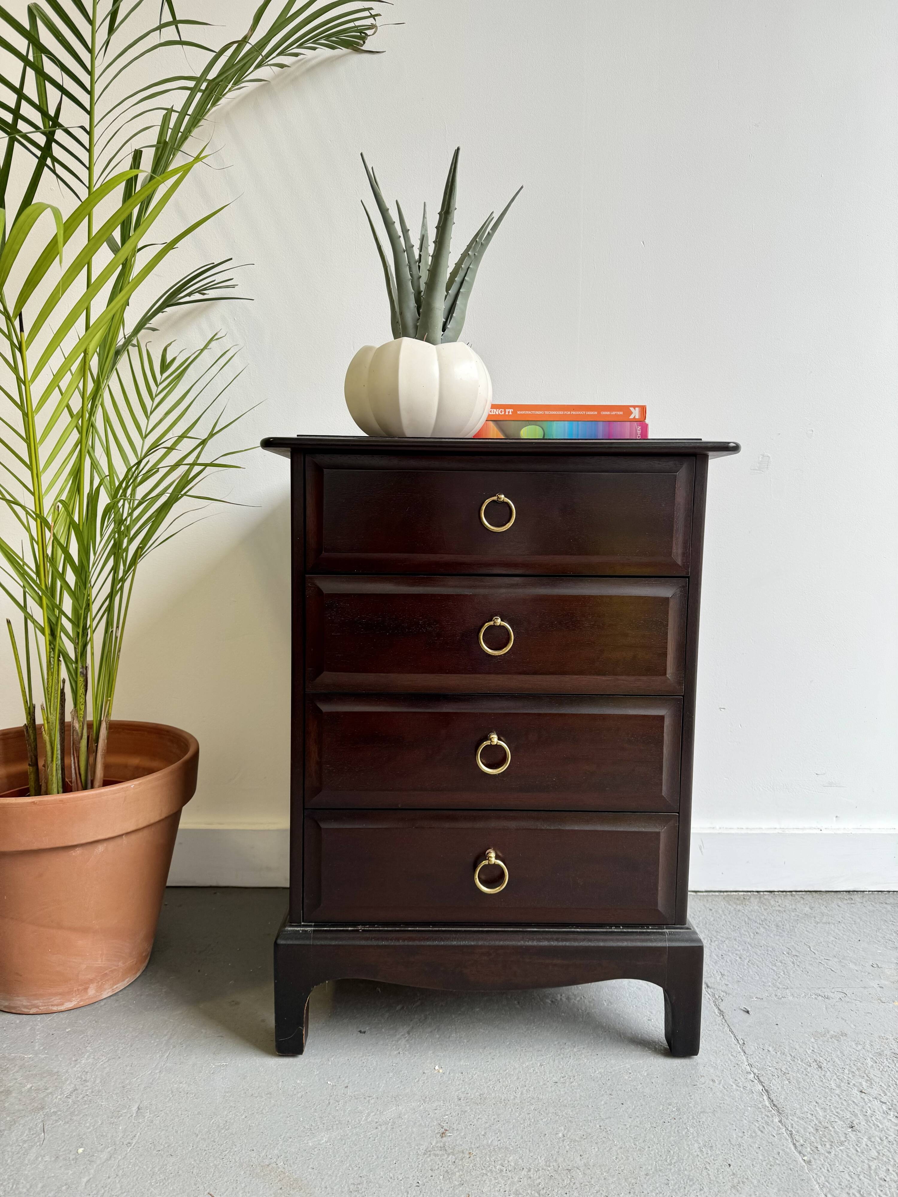 Vintage Bedside Chest of Drawers by Stag