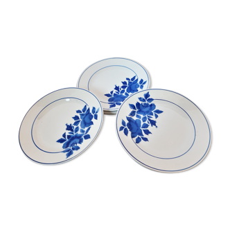 7 assiettes à dessert Porcelaine de Limoges