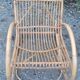 Rocking-chair rocking and armrests in vintage 60 year rattan