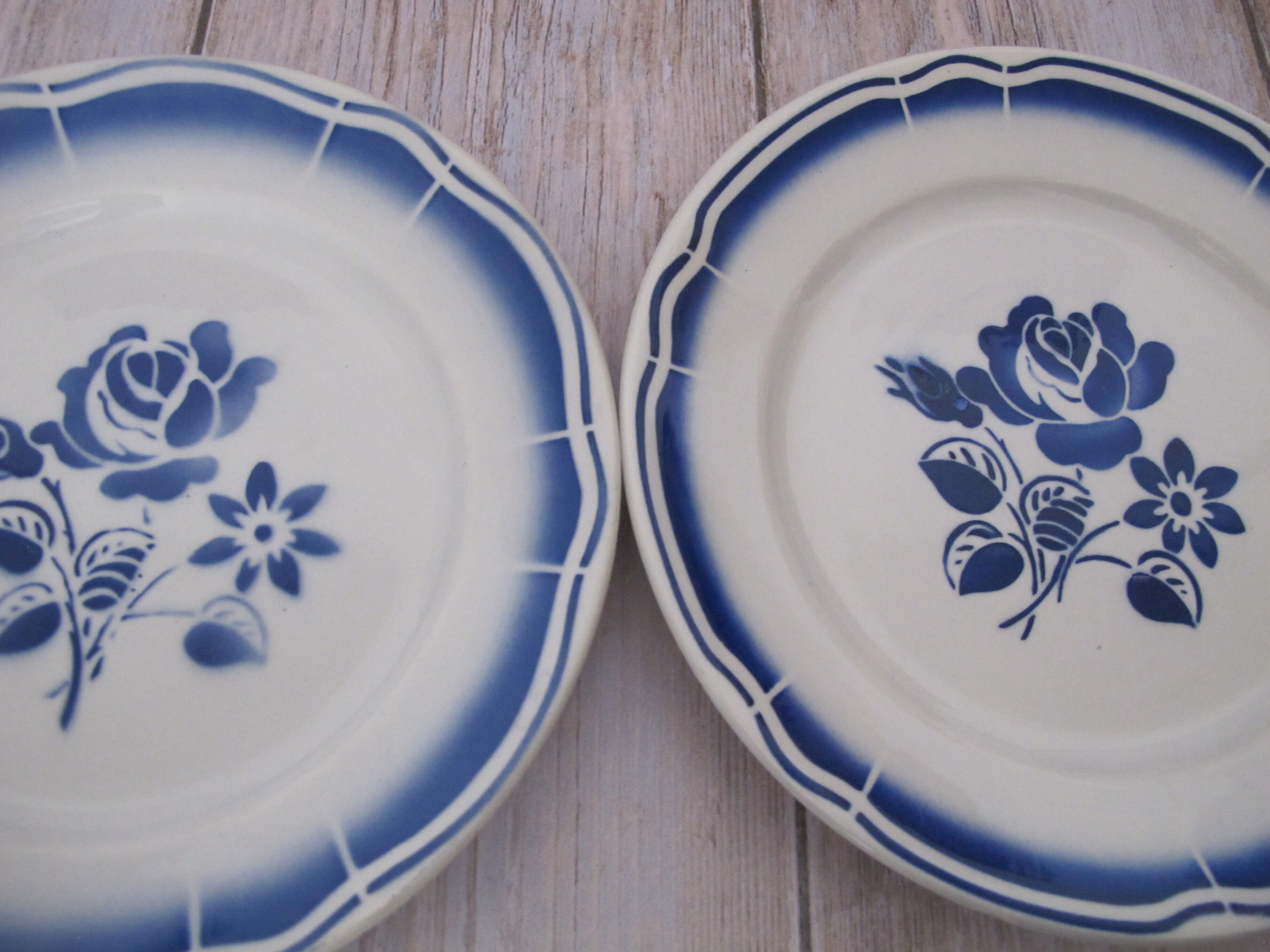 6 vintage plates