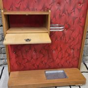 Vintage wall coat rack from the 50s/60s – Rockabilly design cloakroom