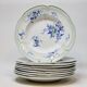 9 Antique KG Lunéville Plates, Regence Model