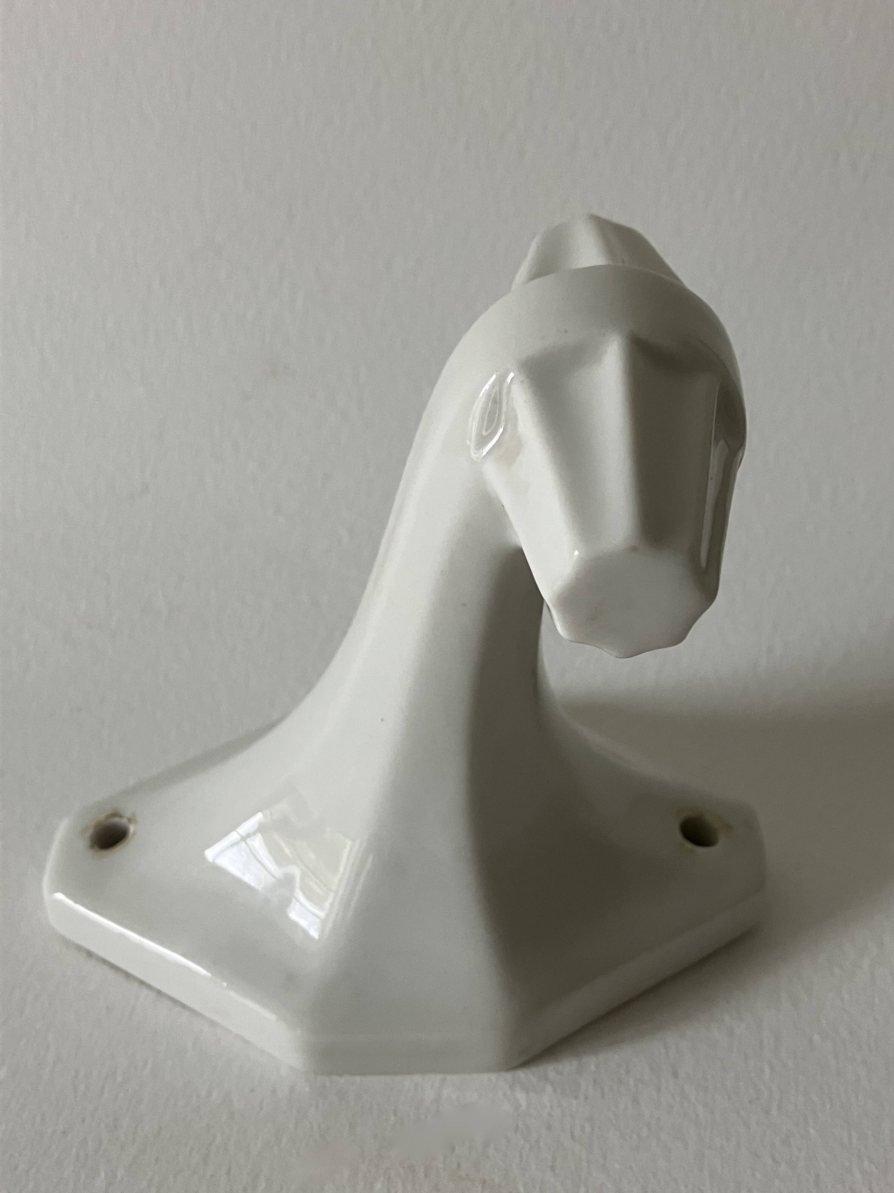Porcelain coat hook, art-deco