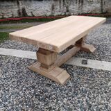 Solid oak monastery table