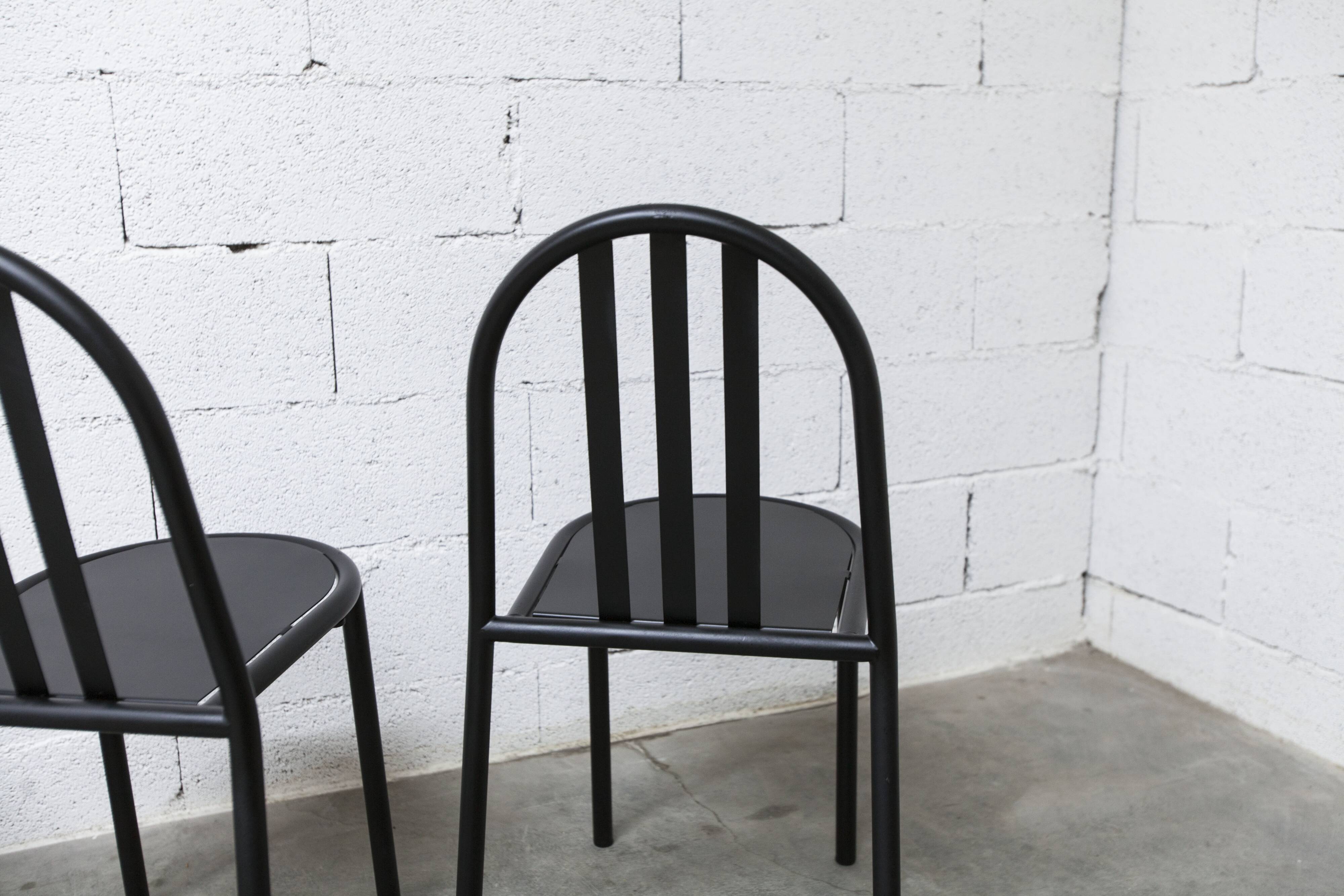 Set of 6 "202" model chairs by Robert Mallet Stevens 1980
