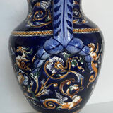 Gien earthenware vase, renaissance model