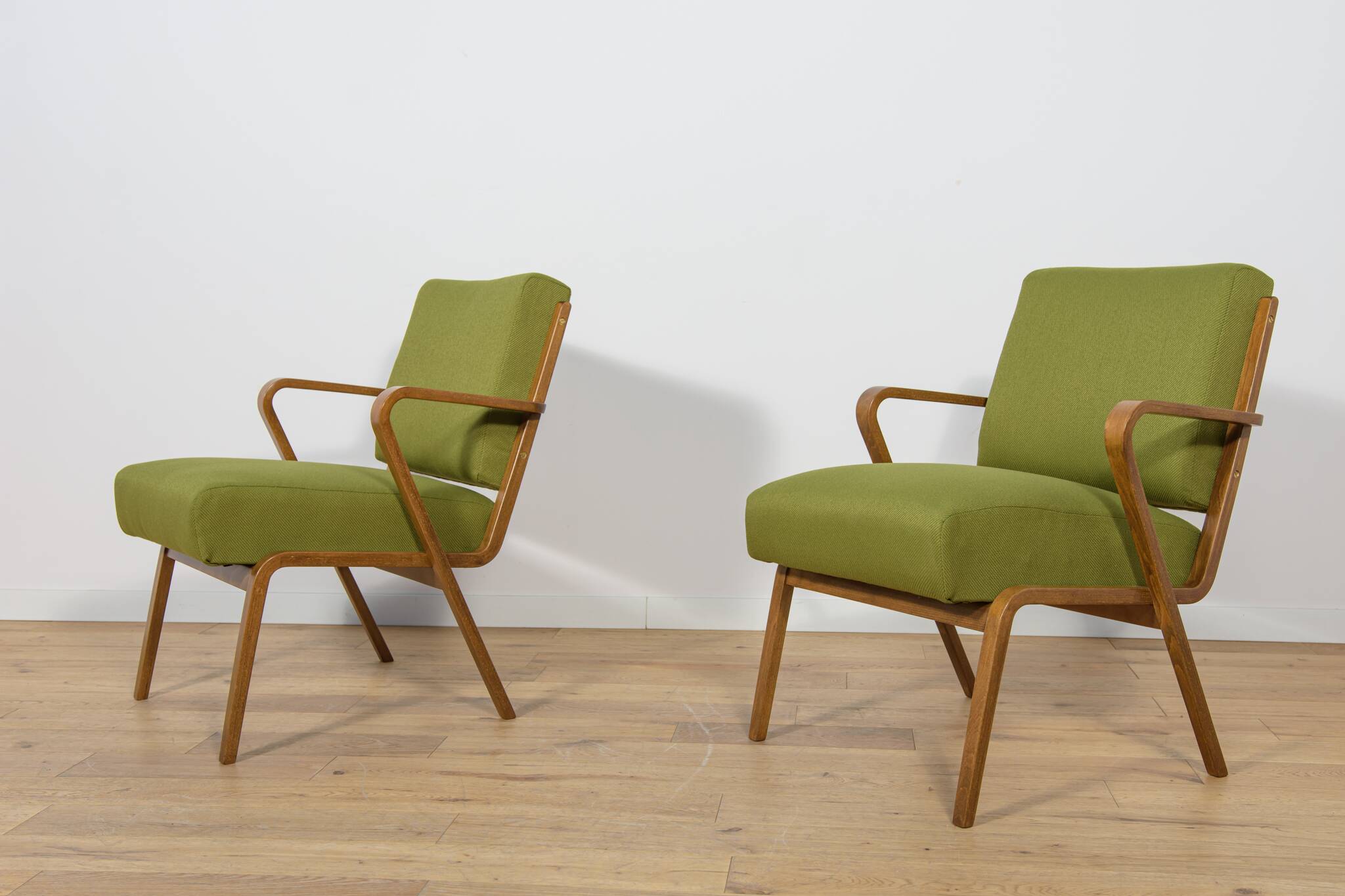 Armchairs by Selman Selmanagic for VEB Deutsche Werkstätten Hellerau.