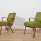 Armchairs by Selman Selmanagic for VEB Deutsche Werkstätten Hellerau.
