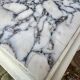 Antique patinated Louis XVI buffet, marble top.