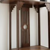 Narrow Wood Entryway Table with Shelf, Modern Console Table for Hallway, Living Room, or Behin Couch
