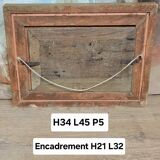 Louis Bissinger: Oil on Panel View of Monestel dated 1963