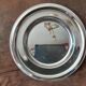 Vintage metal round plate