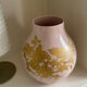 Ceramic vase XXL Jonsberg pink and gold Hella Jongerius Ikea vintage