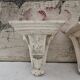 Pair of plaster wall brackets - Shelves