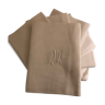 Monogrammed napkins dm