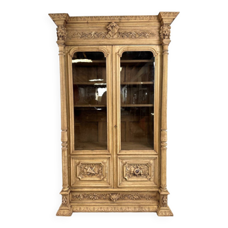 Bleached oak bookcase