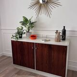 Vintage four-door buffet in rosewood.