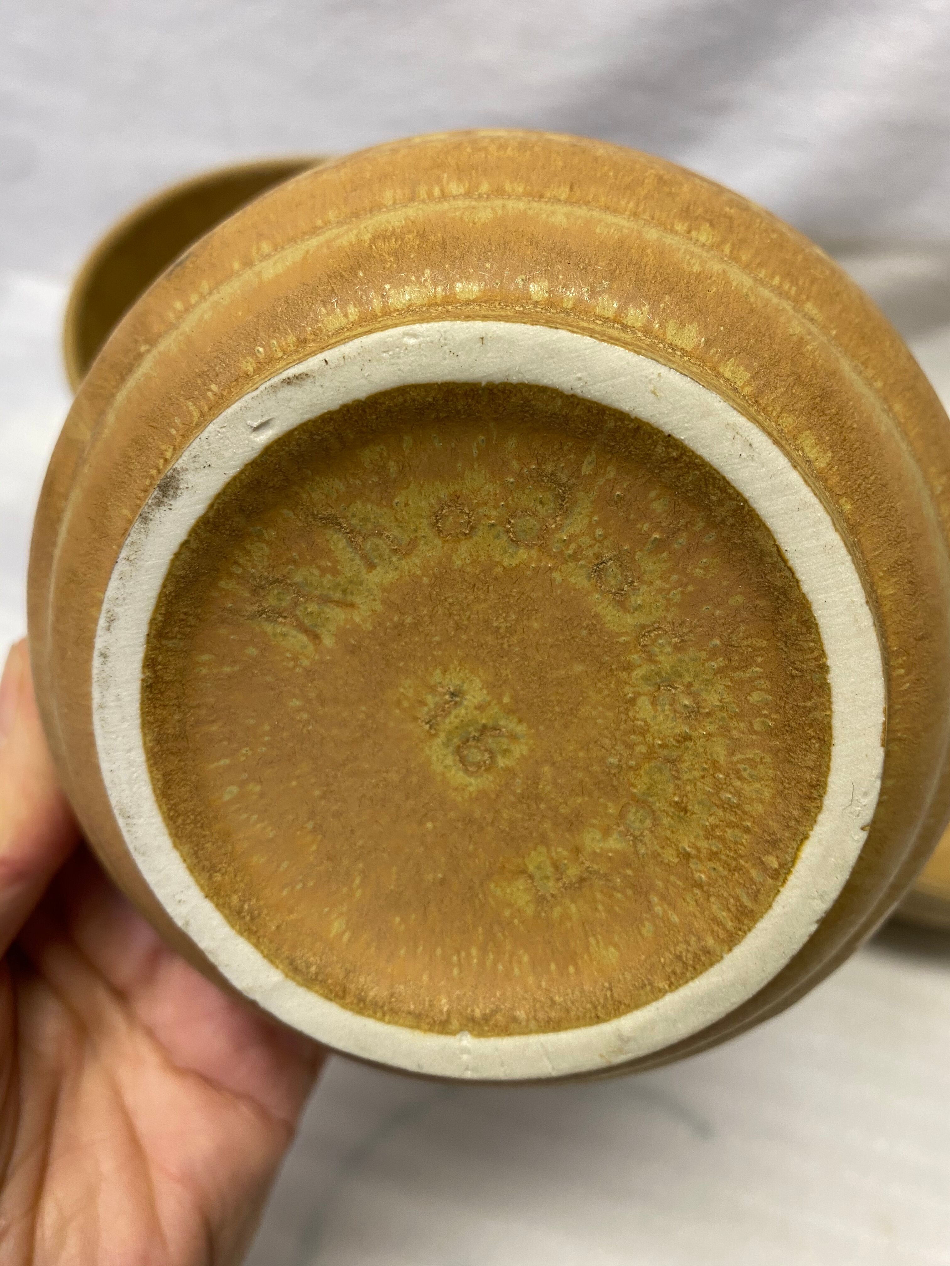 Set of 7 vintage sandstone bowls