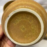 Set of 7 vintage sandstone bowls