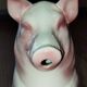 Grand pichet cochon en faïence – Saint-Clément France, état exceptionnel