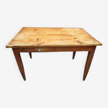 Antique wooden farmhouse table
